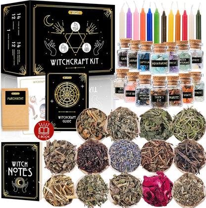 Stone Dried Flower Colorful Wick Candle Set