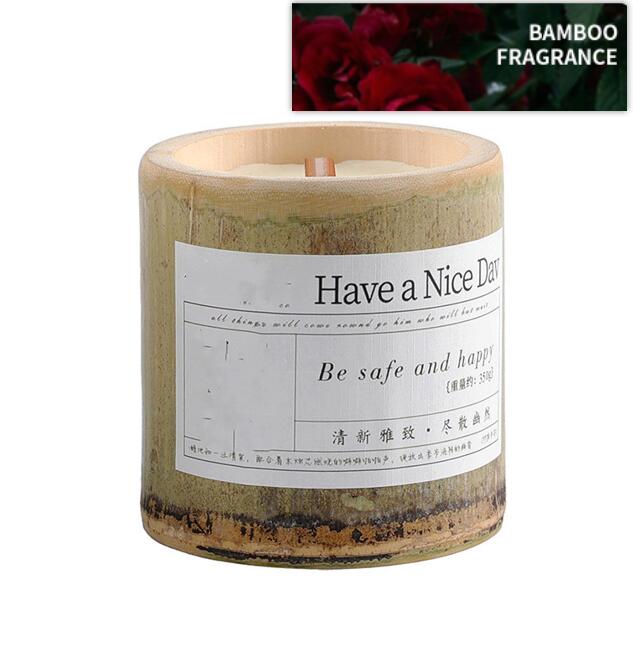Indoor Long-lasting Bamboo Fragrance Aromatherapy Candle Gift