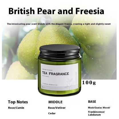 Home Indoor Soy Wax Tea Fragrance Candle Cup