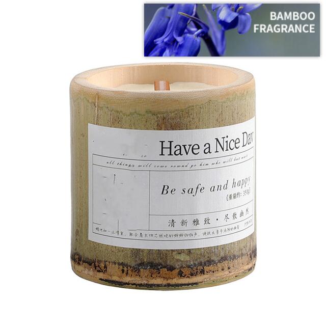 Indoor Long-lasting Bamboo Fragrance Aromatherapy Candle Gift