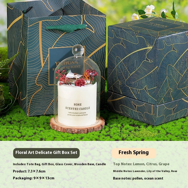 Aromatherapy Candle Hand Gift Real Flower Fragrance Bedroom Decoration