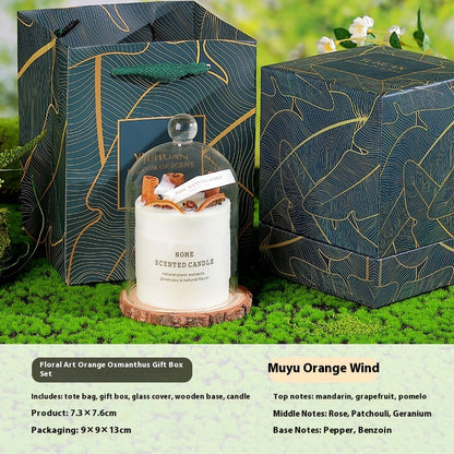 Aromatherapy Candle Hand Gift Real Flower Fragrance Bedroom Decoration