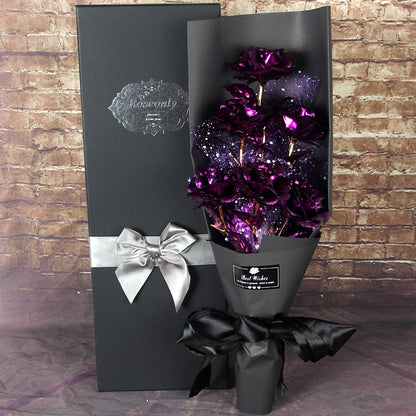 Imitation Gold Foil Rose Bouquet Christmas Valentine's Day Gift