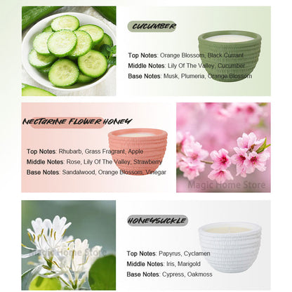 100g Smokeless Scented Aromatic Candles Cement Cup Natural Soy Wax Scented Candles With Essential Oils Wedding Decorative Candle