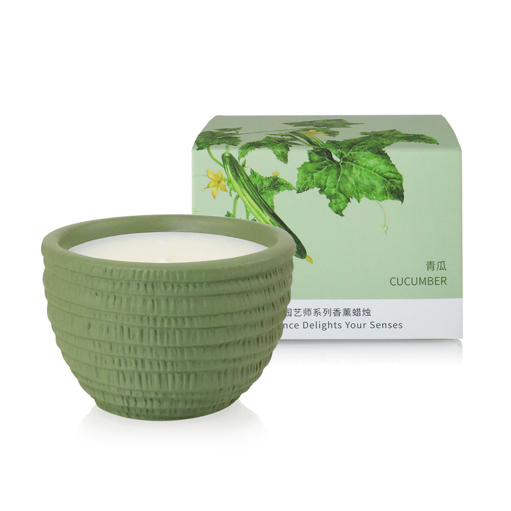 100g Smokeless Scented Aromatic Candles Cement Cup Natural Soy Wax Scented Candles With Essential Oils Wedding Decorative Candle