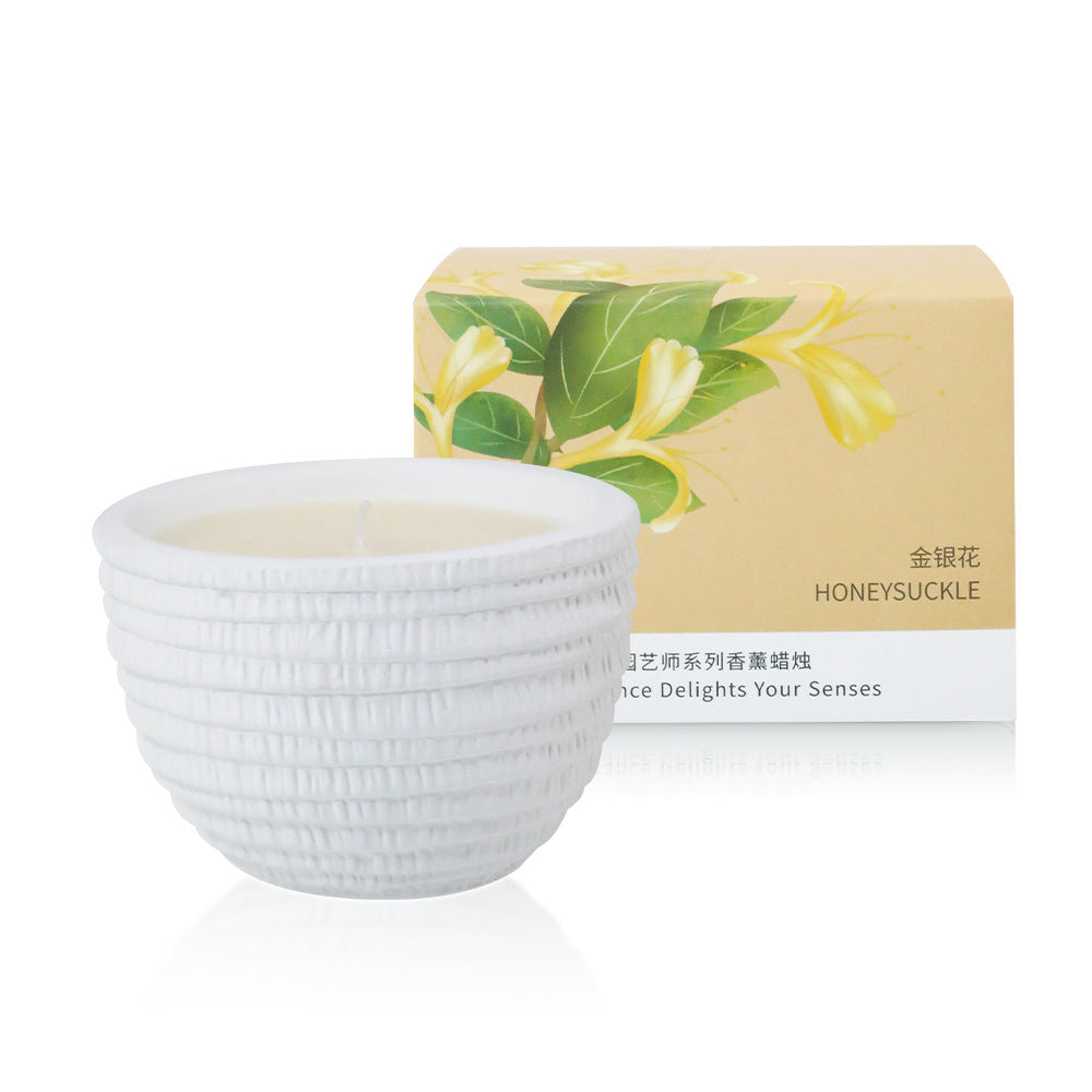 100g Smokeless Scented Aromatic Candles Cement Cup Natural Soy Wax Scented Candles With Essential Oils Wedding Decorative Candle