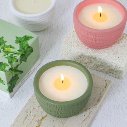 100g Smokeless Scented Aromatic Candles Cement Cup Natural Soy Wax Scented Candles With Essential Oils Wedding Decorative Candle