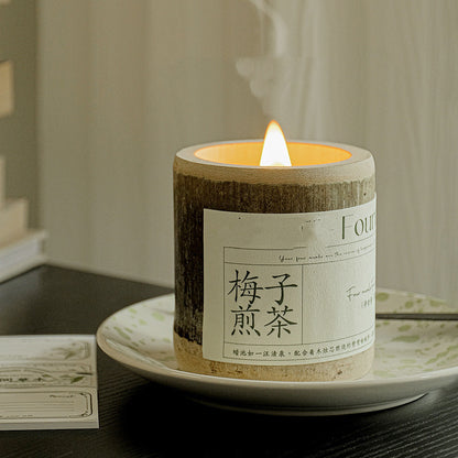 Indoor Long-lasting Bamboo Fragrance Aromatherapy Candle Gift